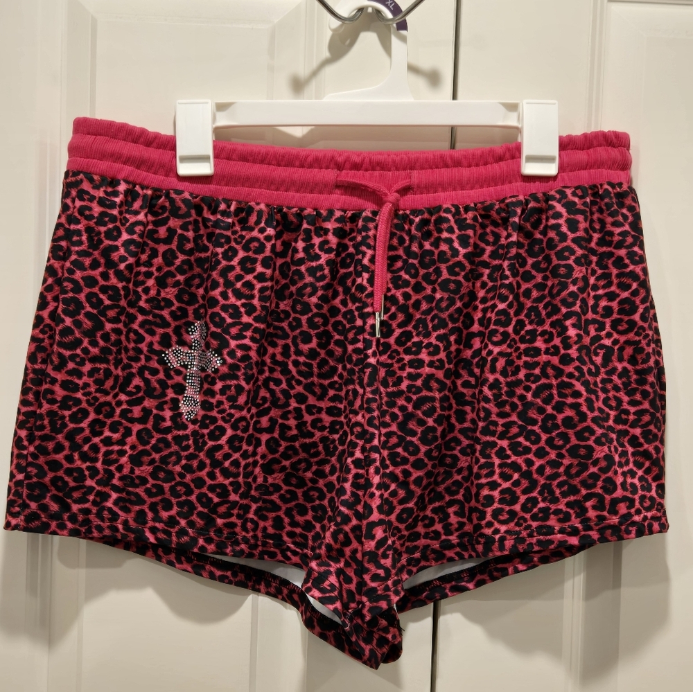 ❤️ NWOT Pink Leopard Print Women's  Shorts 4X